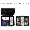 Jssmst Cash Box with Key Lock, Money Box with Cash