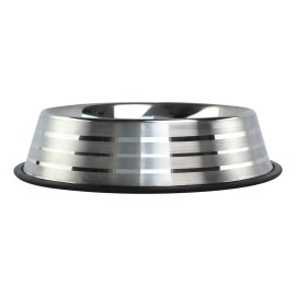 Fancy Pets Plato Estriado De Acero Antiderrapante 24 Oz