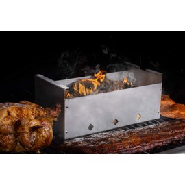 DKS Smoker Cooker Box for Grill | Turn Any BBQ Grill Into A Smoker | No Propane or Charcoal Needed | Provides All The Heat and Smoke to Cook Any Food (432 cu inches)