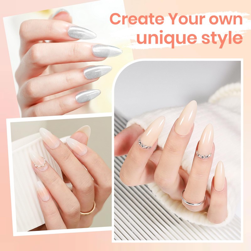 Silver Cat Eye Gel Nail Polish and Jelly Gel Polish