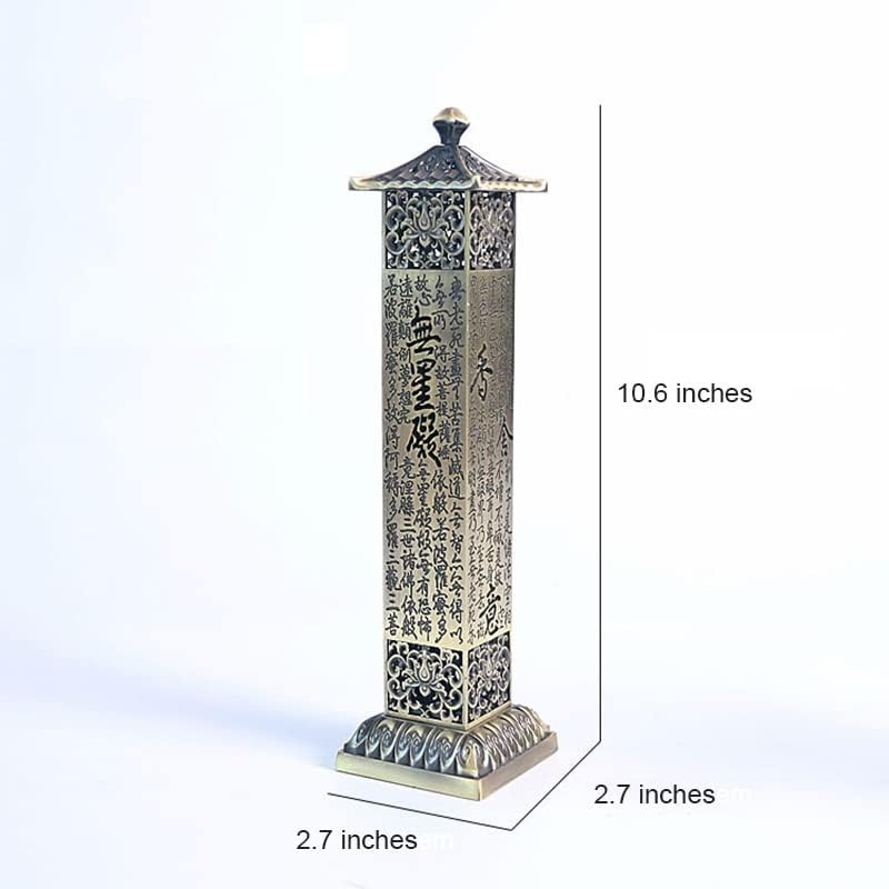 ZENATION Large Incense Burner, Incense Holder for Sticks, Alloy Incense