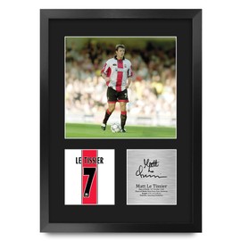 HWC Trading Matt Le Tissier Southampton Gifts Printed Signed Autograph Picture for Football Fans and Supporters - A3 Portrait Framed