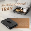 HOLANA Acacia Wood Sofa Armrest Tray - 13.75 x 9.5in