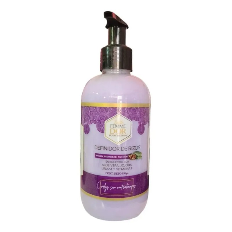 Kit Shampoo Femme D´or + Definidor De Rizos