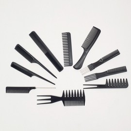 JPAR Barbershop Pomade Parting Comb Combo 10-Piece Set Set 2ea