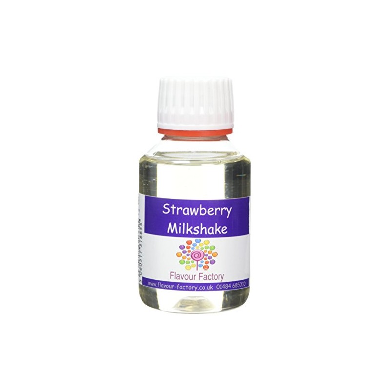 Flavour Factory Intense Food Flavouring, Strawberry Milkshake, 100 ml