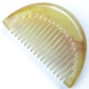 Anti Static fine tooth Natural ox Horn Comb Detangling Massage