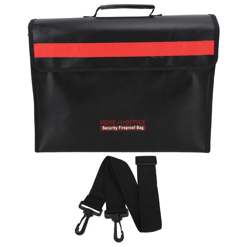 Fireproof Document Bag Large Capacity Waterproof Safe File Storage Organizer