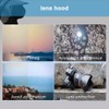 Camera Lens Hood Protector Anti-Glare Light Shield Shade Reversible Compatible