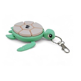 VDK Printing Turtle Fidget Clickers - Fruit Series Desktop and Keychains - Sensory Figures, Mechanical Keys - Autism, ADHD, Stress, Anxiety Relief (Apple)