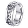 Udolfly Mens Fidget Rings Anxiety Rings for Men Womens Chain