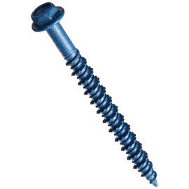 Power Pro Blue Hex Washer-Head Concrete Screw Anchors (3/16" x 2-1/4") - 100 pc