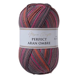 Utopia Crafts Aran Ombre Multicolour Knitting and Crochet Yarn, 300g - 600m (012)