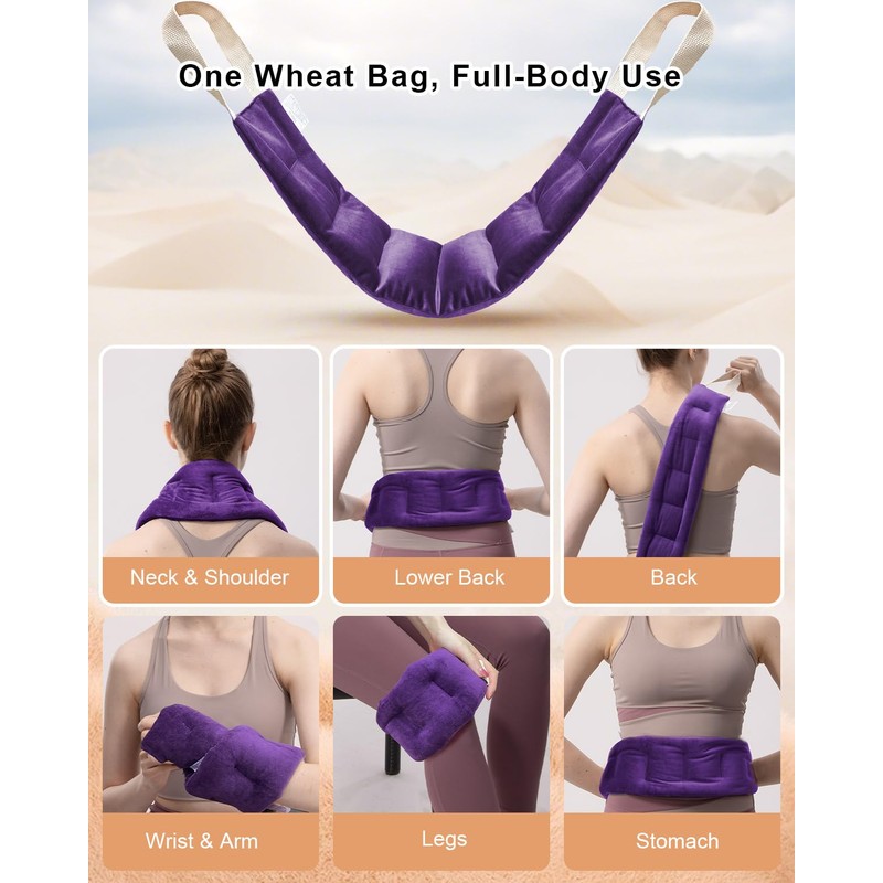 Heating Pad Microwavable for Neck Shoulders Back with Handles, Magic