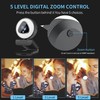 Angetube Streaming Webcam 1080P with Ring Light, HD USB Web
