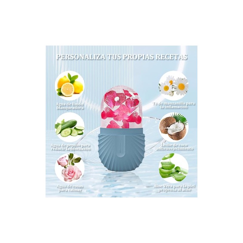 Rodillo de Hielo para la Cara, Antideslizante Rodillo Facial Hielo