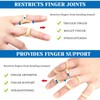Jinzhenhong Pack of 10 Oval Finger Splint Finger Guards for