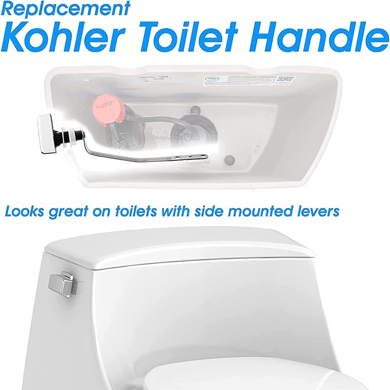 2 Pack Toilet Handle Replacement Compatible with Kohler Toilet Handle