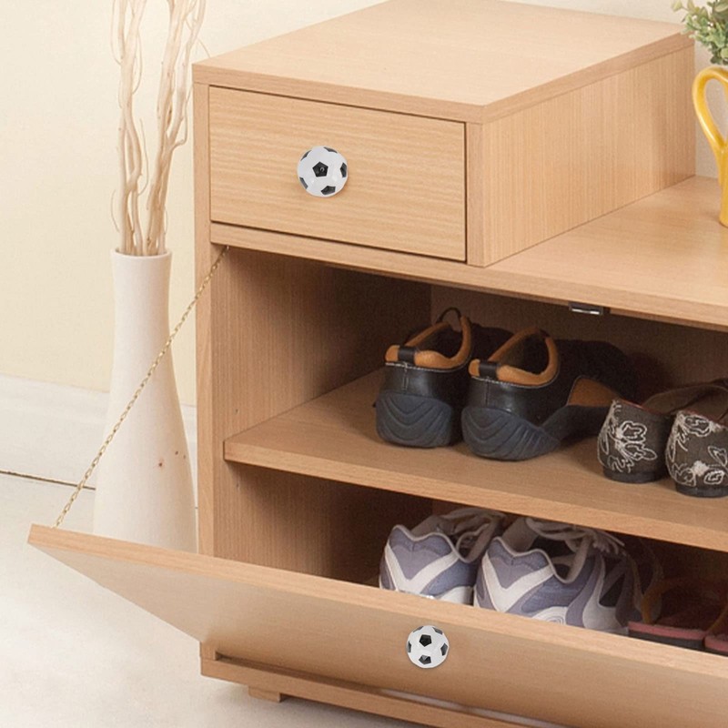 3 Set Football Cabinet Knobs Ball Sports Theme Single Hole