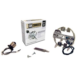 The Can Converter - R4, 4" Recessed Can Light Conversion Kit, up to 50lbs Ceiling Light Fixture, Recessed Lighting, Pendant Light, Hanging Light, Chandeliers, Flush Mounts, & Overall Home Improvement