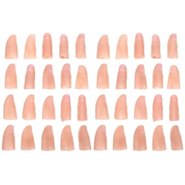 Prosthetic Fingertip 40 Pcs 40 Pcs Simulation Props Trick Fingers Silicone Finger Caps Fake Fingers Fake Fingers Fake Tongue Fingers Fake Finger Caps Multi-Tool Thumb