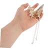 FOMIYES 3pcs Butterfly Wing Tassel Hair Clips for Women Non