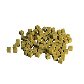 WISSNER Active Learning - 100 Yellow Dienes Single Cube - RE-Wood