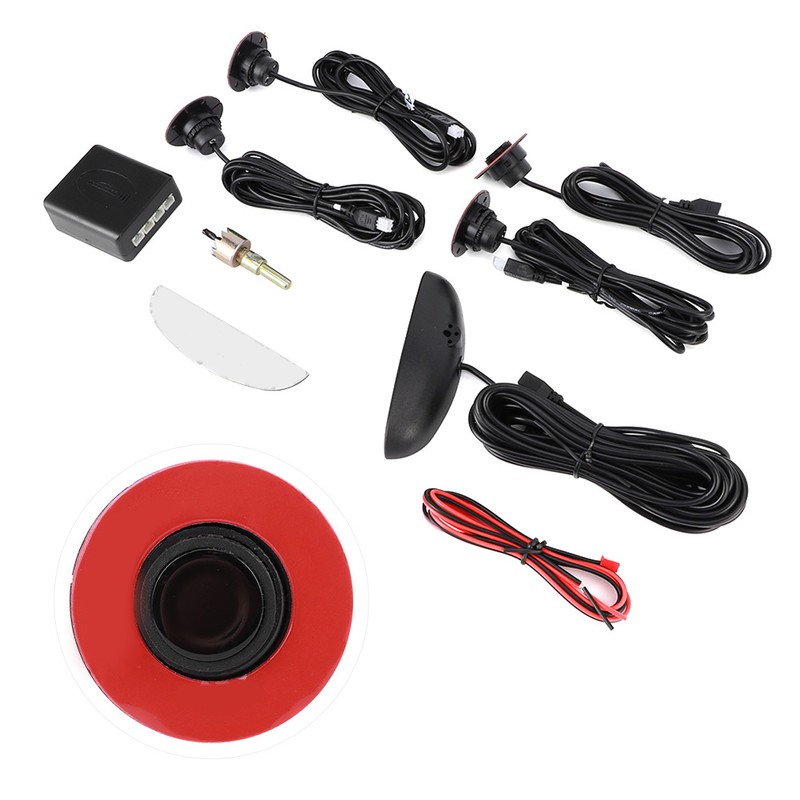 Car Parking Assistanc with 4pcs Adjustable Flat Sensors Automobile Reverse