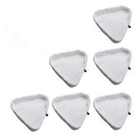 ARETHA 6PCS Clean Steam Mop Pads Universal Washable Triangular Microfiber Cleaning Pad Cover Washable Cloths for X5 Steam Mops and H2O
