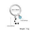 Casxyue Football Keychain Letter Keychain For Women Girls Man Boys
