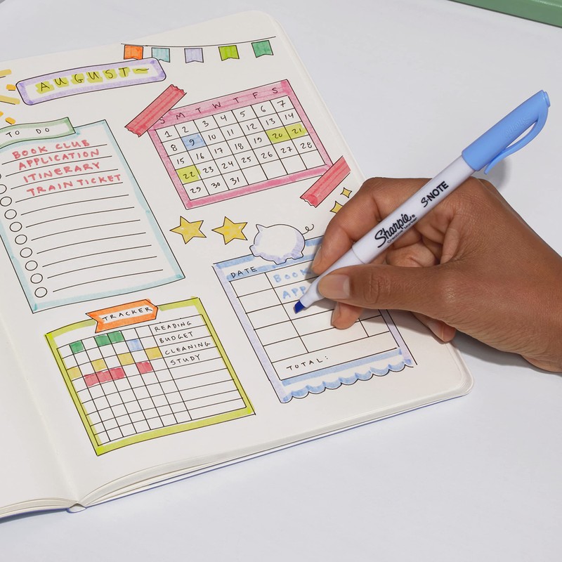 Sharpie S-Note Creative Art Markers Highlighters | For Colouring, Drawing,