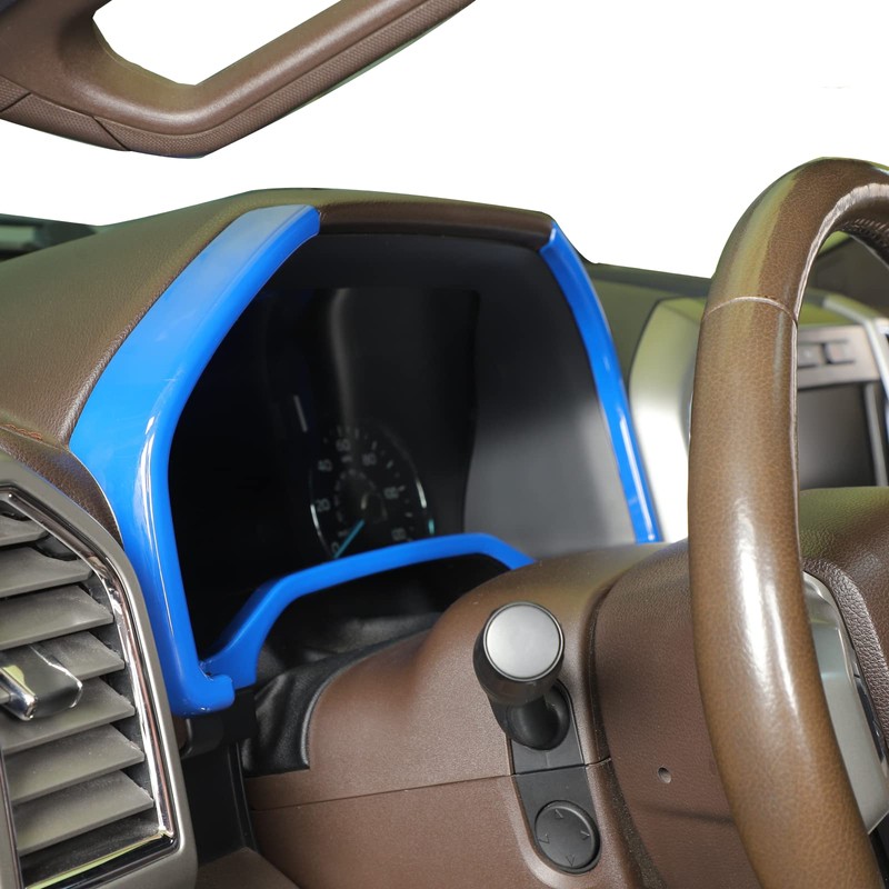 Voodonala Blue Center Console Dashboard Trim for 2015-2020 Ford F150