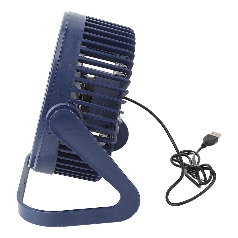Small Air Circulator Fan 2 Adjustable Speed Blue Portable Rechargeable