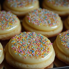 NCS Red, Pink, and White Edible Non Pareil Bead Sprinkles, 8 ounces