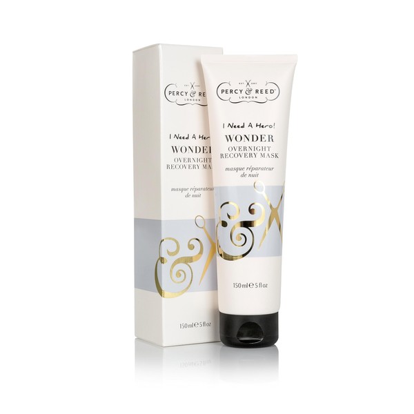 Percy & Reed I Need A Hero! Wonder Overnight Recovery Mask - Transforms Dull Tired Hair with Deep Moisturise and Nourishment - Repairs Damaged & Dry Hair Instantly - 150ml