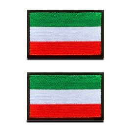 Pack of 2 Hungary Flag Patch Tactical Hungarian National Emblem, Embroidered Patch with Closure, Military Bands for Backpacks Clothing Bags Uniform Vest Jersey Travel