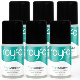 Roll On Body Adhesive, Body Glue for Dancers - Skin Glue - Liquid Fashion Tape - Body Glue for Skin - Butt Glue - Sock Glue - Wig Adhesive 6 Pack