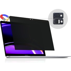 Peslv Magnetic Privacy Screen Compatible with MacBook Pro 15 Inch (2012-2015), Removable Anti Blue Light Glare Peep Filter Black Out Screen Protector for Mac 15.4 In Laptop Model (A1278 A1286 A1398)