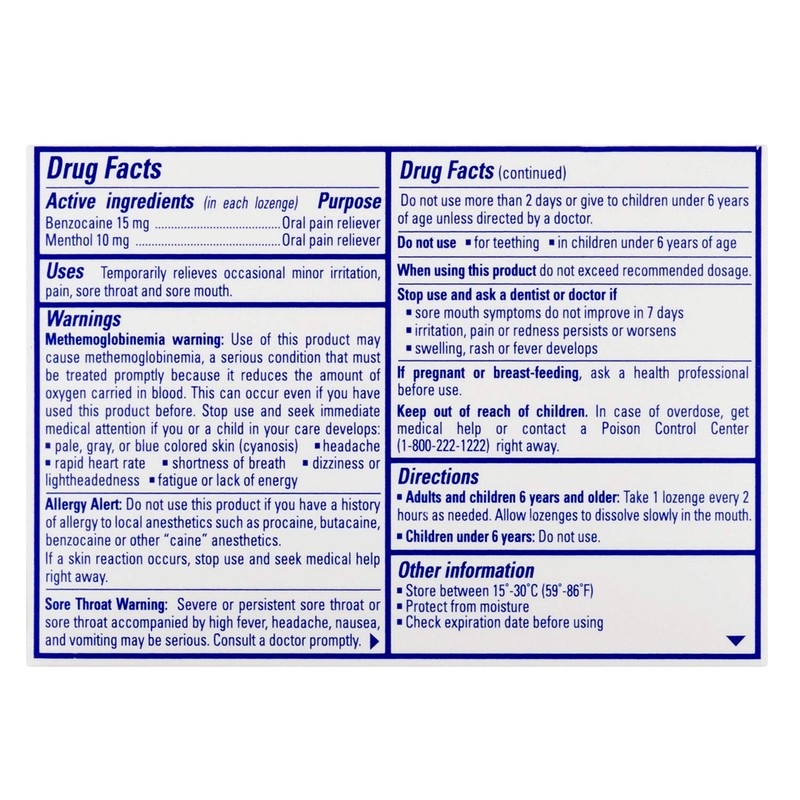 Chloraseptic Max Strength Sore Throat Lozenges, Wild Berries, 15 Count,