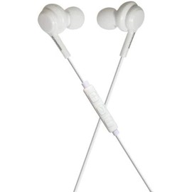 Magnavox MHP4857-WH Ear Buds with Microphone in White | Available in Black & White | Ear Buds Wired with Microphone| Extra Value Comfort Stereo Earbuds Wired | Durable Rubberized Cable |