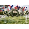100 Ft Red Dark Blue and White String Flags Pennant