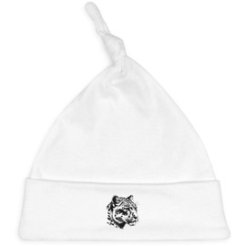 Azeeda 'Snow Leopard' Baby Beanie Hat (BH00027741) White