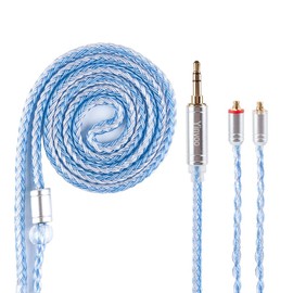 Yinyoo Earphone Re-Cable, mmcx 3.5mm, YYX4849, Silver Plated Wire, 16 Core Earphones, Audio Quality Improvement, Upgrade Cable, Hi-Fi Audio, Headphone Replacement, Compatible with SE315, SE425, SE535,