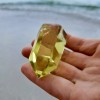 Natural Pure Citrine. Large Double terminated crystal.