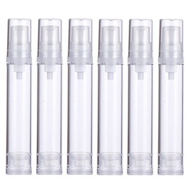 ericotry 6Pcs 15ml Airless Pump Bottles Travel Bottles for Toiletries Leak Proof Travel Size Lotion Pump Bottles Cosmetic Containers for Cream Foundation Essence Shampoo