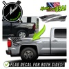 Benini Design Studio AMERICAN FLAG Vinyl Decal Pick-up Truck Bed-side