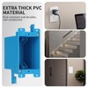 XIUTE 1-Gang PVC Old Work Electrical Outlet Box,Living Hinges and