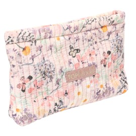 Depesche TOPModel Summer Feeling 13309 Cosmetic Bag in Pink with Flower Pattern and Butterflies