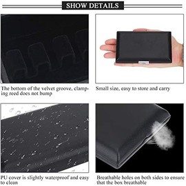 Bassoon Reed Case for 6 reeds, Bassoon Reed Protective Case, Durable Reeds Holder Box, Bassoon Musical Instrument Storage Box