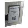 Baby Granddaughter Photo Frame Portrait 4” x 6” (Pink Feet/Hearts)